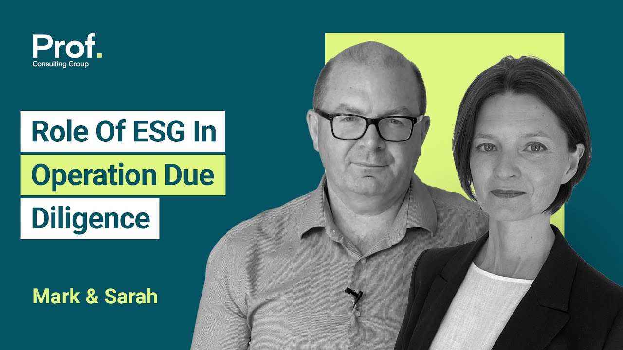 Role Of ESG In Operation Due Diligence - YouTube