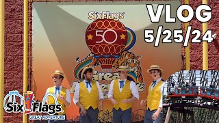 Mine Train, Roaring Rapids, and the 50th Celebration at Six Flags Great Adventure! | Vlog 5/25/24