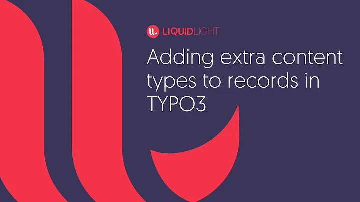 Adding extra content types to records in TYPO3 - creating more interesting news layouts