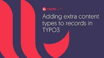 Adding extra content types to records in TYPO3 - creating more interesting news layouts