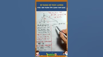 ÁP DỤNG HỆ THỨC LƯỢNG TRONG TAM GIÁC VUÔNG #shorts