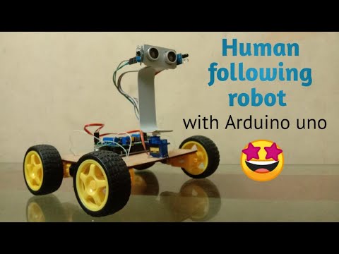 Human following robot with arduino uno 🤩 - YouTube