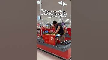 JVKE plays his new song w/ @MCoBeauty_us at @target, until this happened… #target #mcobeauty