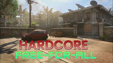 Call Of Duty: Black Ops 4 - HARDCORE Free-For-All vs. Veteran Bots (Slums)