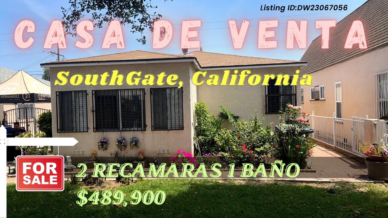 CASA DE VENTA! JOya en South Gate! 489,000 2 Recámaras 1 Baño! Tu
