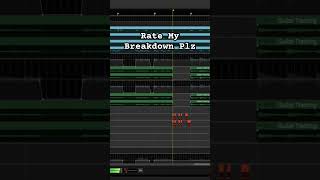 The Breakdown From My Newest Song #melodicmetalcore #metalcore #metalbreakdown