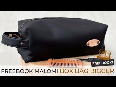 Kulturbeutel nähen ♥ Freebook Kosmetiktasche Box Bag Bigger | Stoffe Hemmers