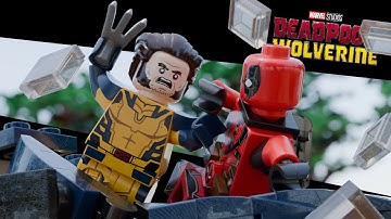 Deadpool & Wolverine Car Fight Scene but in LEGO | Blender 3D Animation | 4K