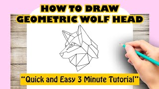 HOW TO DRAW GEOMETRIC WOLF HEAD