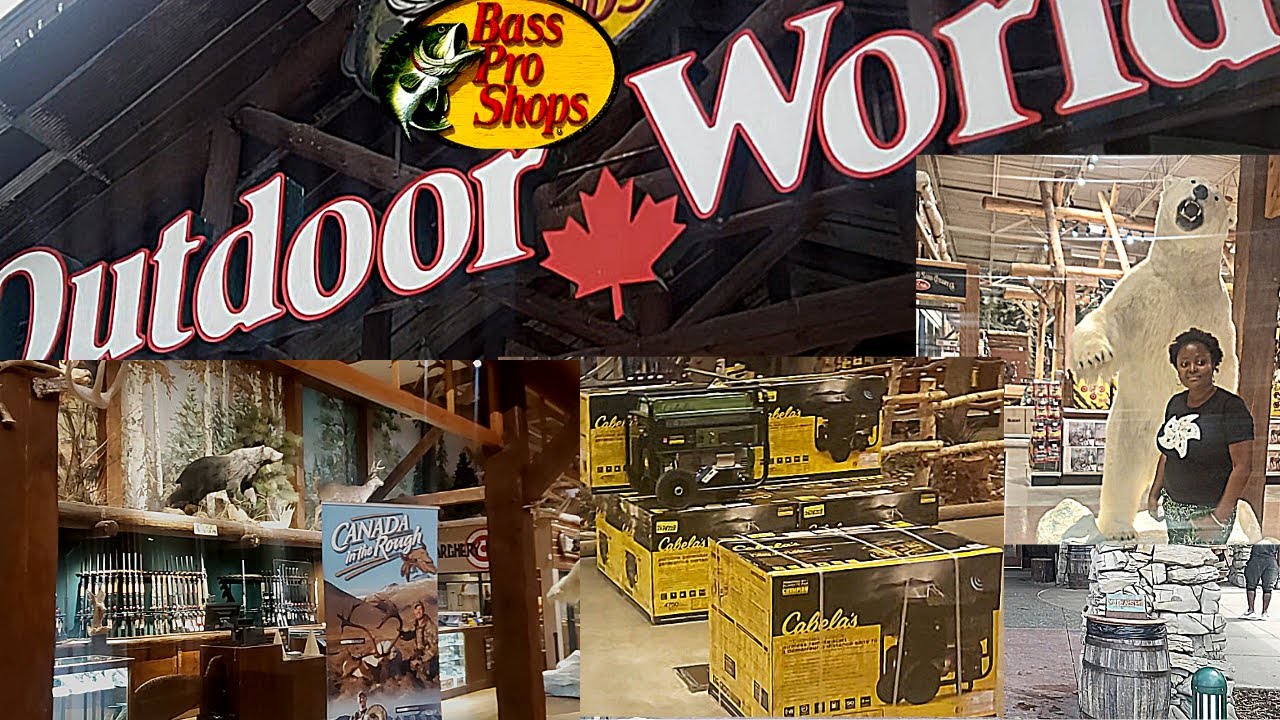 Outdoor World Ontario Canada//Bass Pro Shop In Ontario Canada//Canada  Living Vlog 