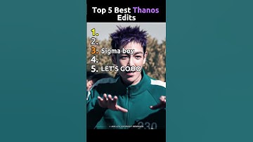 Thumbnail of Top 5 Best Thanos Edits (Part 2) | Squid Game 2 #squidgame #squidgame2 #top5