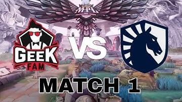 MPL ID S15 WEEK 8 // GEEK FAM VS TEAM LIQUID ID MATCH 1 // MOBILE LEGENDS BANG BANG