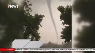 Detik-detik Angin Puting Beliung Direkam Warga Bojonegoro #iNewsMalam 15/12