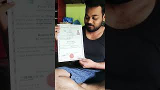 Degree convocation certificate graduated 🥇🎓 B.Sc (Bachelor of science) 🏆 Tq Osmania University