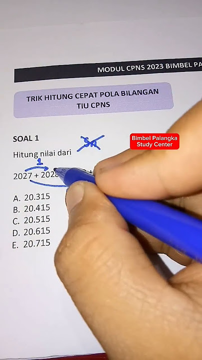Soal CPNS TIU 2023, Soal dan Pembahasan CPNS 2023, Soal SKD TIU CPNS 2023, Trik Cepat TIU SKD CPNS