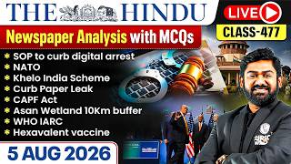 The Hindu Analysis - 5th August | The Hindu Newspaper Today with MCQs | Aasim Sir The Hindu Analysis - 5th August | The Hindu Newspaper Today with MCQs | Aasim Sir