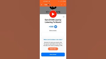 6 October Cats Youtube Video Code | Make Money Online For Free Code | cats new video code task