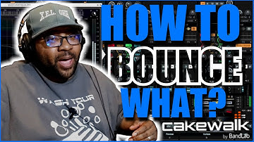 How to Bounce To Clip and Track in Cakewalk | Tutorial