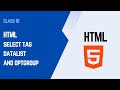 📝 HTML Form Elements Explained | Select Tag, Optgroup, Datalist &amp; Textarea | Beginner Guide