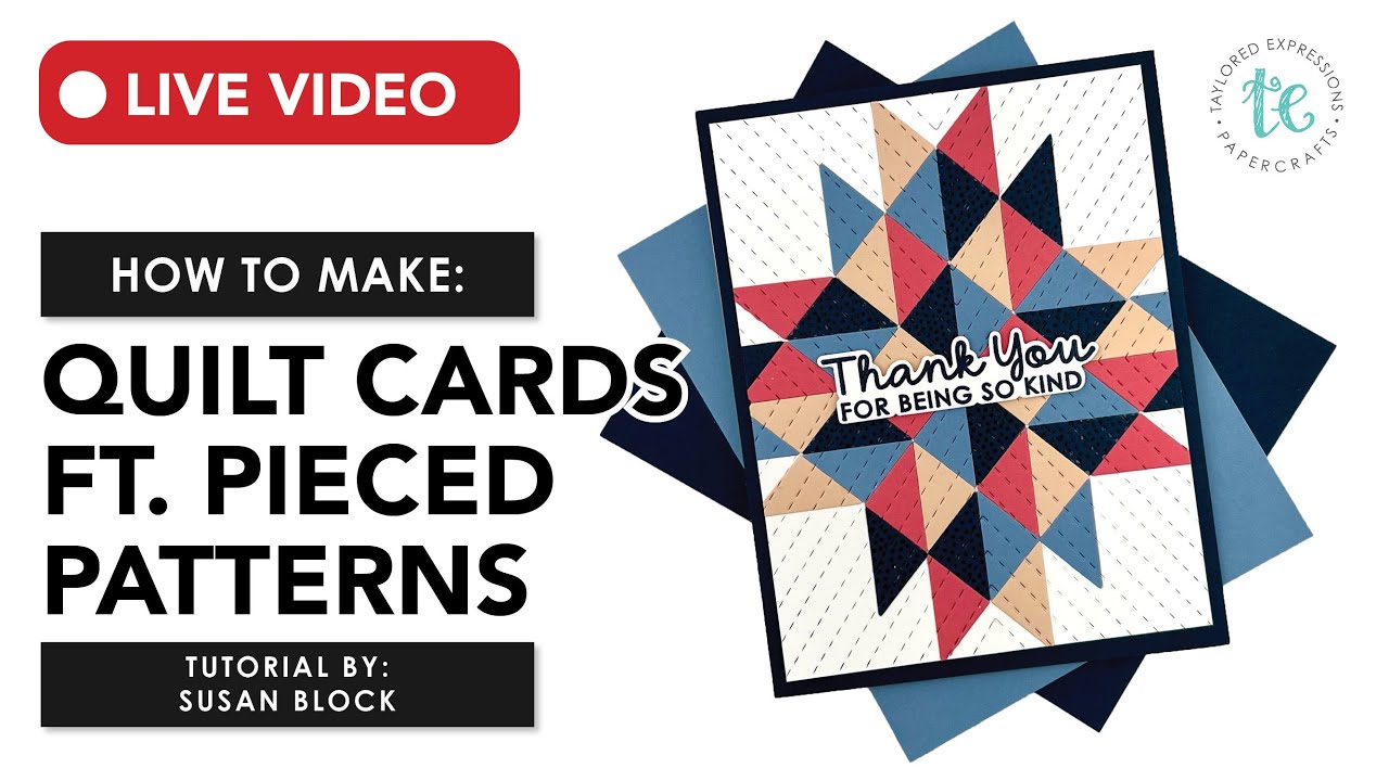 Creating Patterned Cards with Pieced Patterns - YouTube