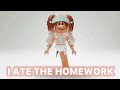 Me when I didn’t do my homework 🤩📄// Roblox // NotAmberRoblox // audio by me