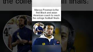 Marcus Freeman is the first Black and Asian American coach in college finals.#MarcusFreeman #NCAAF