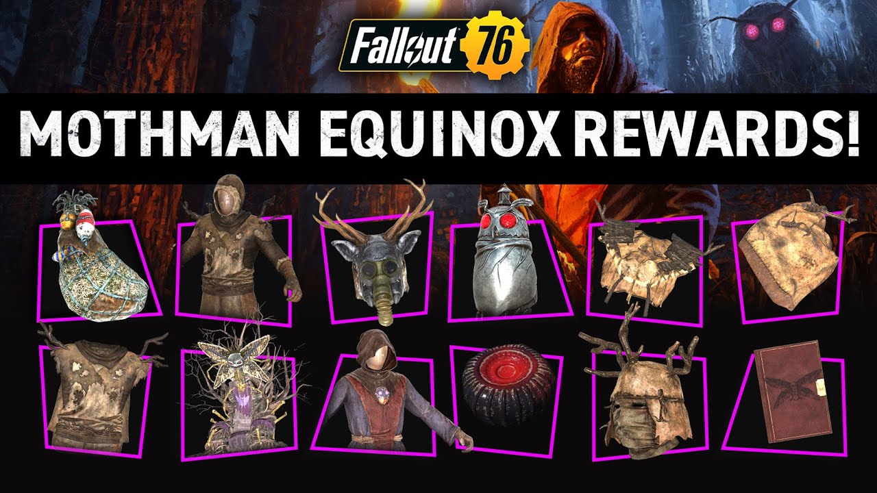 ALL MOTHMAN EQUINOX REWARDS 2023 Fallout 76 YouTube