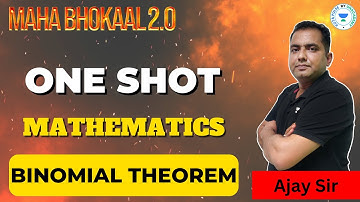 Binomial Theorem | Most Important Questions | One Shot | Ajay Singh Sir | JEE Main 2023