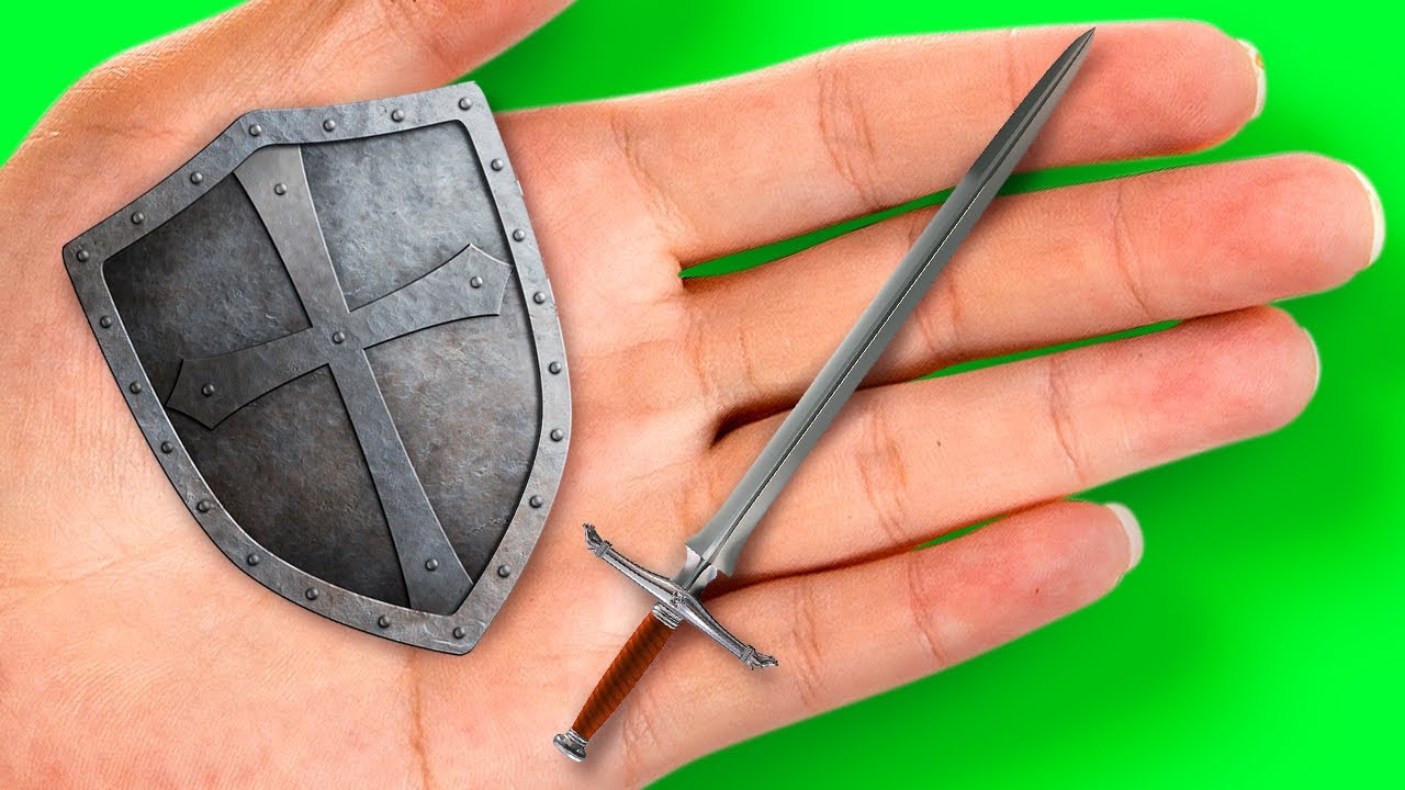 MINI SWORD || 5 SHARP MINI DIYs AND CRAFTS