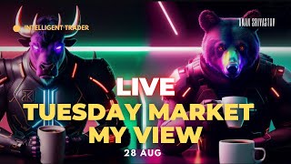 Nifty & Bank Nifty Live Prediction For 29 Aug | Tuesday Market | Option Trading | Intraday Trading