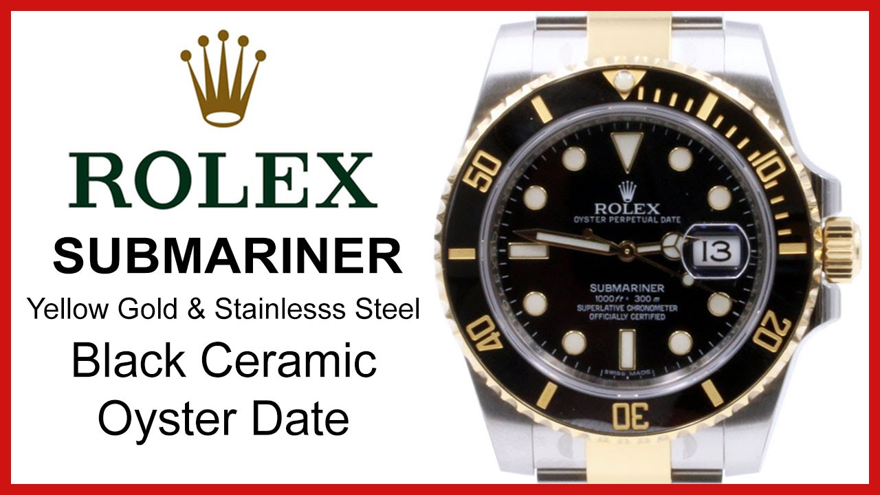 gold and silver rolex black face