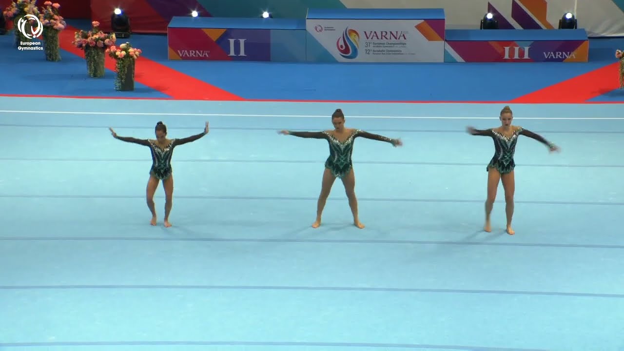 Oliveira, Carreira & Fernandes (POR) - 2023 ACRO European bronze medallists, Junior All-Around