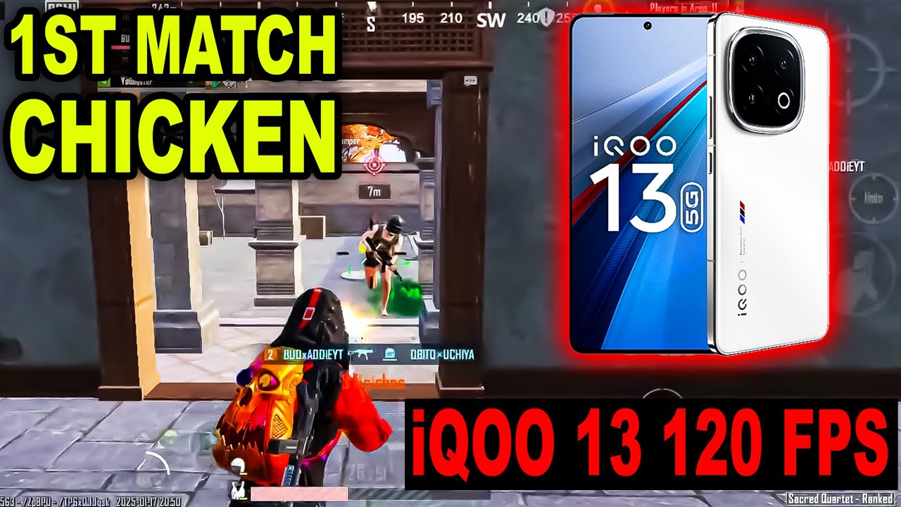 BGMI NEW UPDATE || IQOO 13 BGMI TEST || IQOO 13 GAMING TEST || IQOO 13 ...