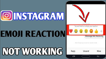 Instagram Emoji Reaction Option Not Working // Instagram Message  Reaction Emoji Problem