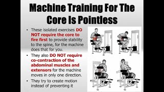 Why Isolating Core Muscles With Machines Is Pointless For Back Pain Rehab