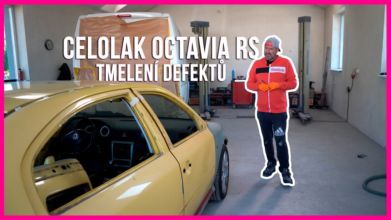Celolak Octavia RS | Tmelení defektů a stříkání plniče