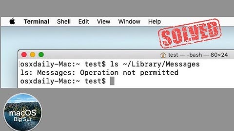 How to Fix Terminal Operation Not Permitted error in macOS Big Sur, Catalina and Mojave?