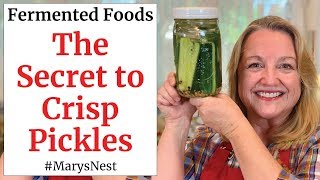 How to Make CRISP Lacto Fermented Pickles - A Probiotic Rich Food