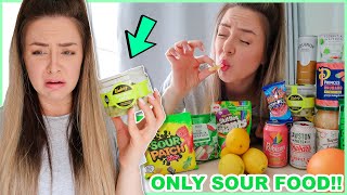 I Only Ate SOUR Food For 24 Hours! ad