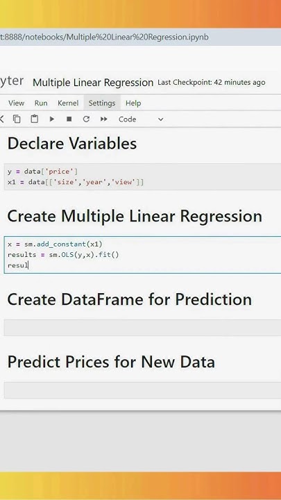 Implement Multiple Linear Regression in Python: Predict Real Estate ...