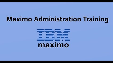 Creating New User in IBM Maximo Asset Management