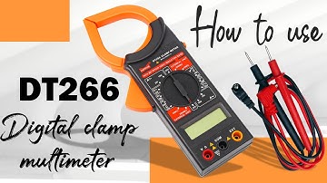 DT266 Digital clamp multimeter for measuring AC and DC voltage, AC current and resistance