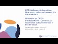 Ccdi webinar antisemitism how to recognize and prevent it in the workplace