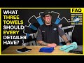 What 3 microfiber towels should every detailer have  the rag company faq
