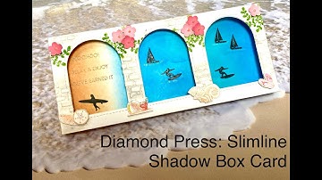 Diamond Press Slimline Shadow Box Card
