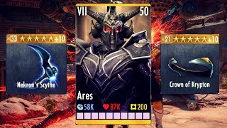 The BEST Ares Gear Setup! Injustice Gods Among Us 3.2! iOS/Android!