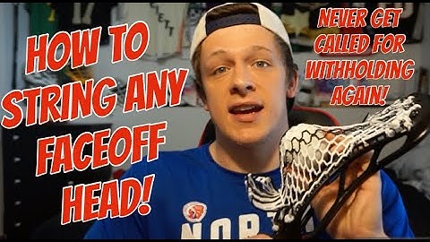 HOW TO STRING YOUR FACEOFF HEAD | Lacrosse Stringing Tutorial for a Faceoff pocket