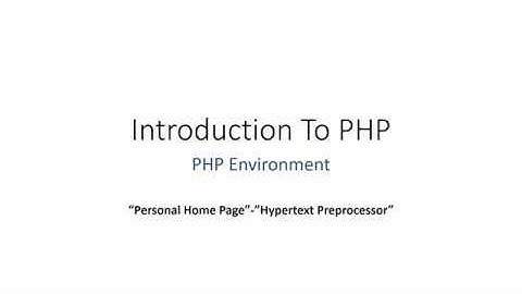 Introduction To PHP - مقدمة للغة البرمجة PHP  - بالعربي - Arabic -  #1