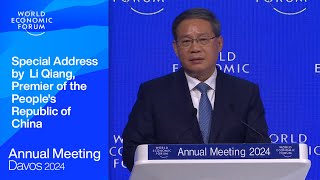 Special Address by  Li Qiang, Premier of the People's Republic of China | Davos 2024