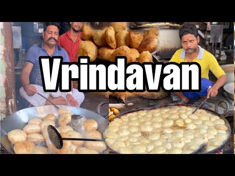 Vrindavan Special Breakfast | बेड़मी पूरी का नाश्ता | Vrindavan Streetfood